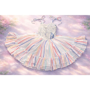 The Paper Doll “Where the People Are” Dress 11/12 NWT Bloomers Petticoat Box